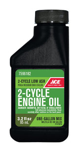 Ace 2-Cycle 40:1 Low Ash Engine Oil 3.2 oz, Pack of 12