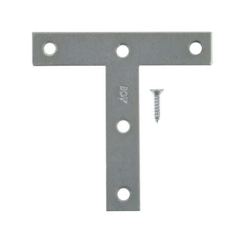 Ace 4 in. H X 4.75 in. W X 4 in. D Zinc Tee Plate, Pack of 5