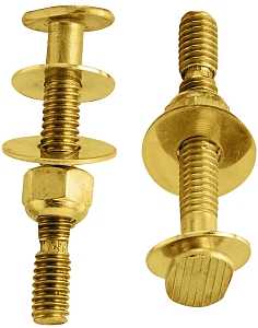 Plumb Pak PP830-56 Bolt Set, Snap-Off, Brass