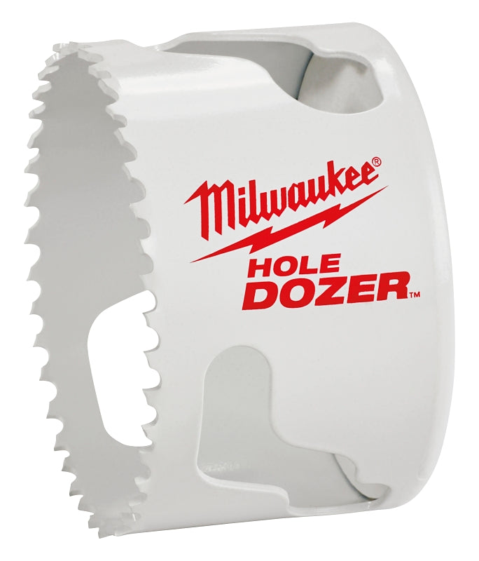 Milwaukee Hole Dozer 49-56-0163 Hole Saw, 2-3/4 in Dia, 1-5/8 in D Cutting, 5/8-18 Arbor, 3 TPI