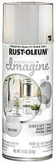 Rust-Oleum Imagine 7606387 Craft Spray Paint, Metallic, Silver, 11 oz, Can