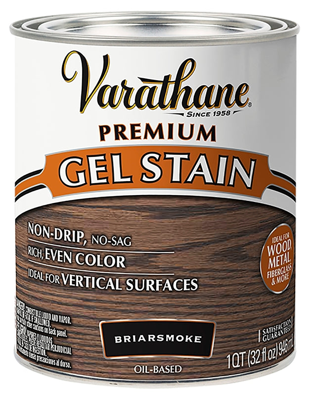 Varathane 358173 Premium Gel Stain, Briarsmoke, Liquid, 1 qt