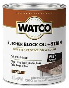 WATCO 359024 Oil and Stain, Hazelnut, Liquid, 16 oz Can