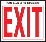 Hy-Ko EE-3 Safety Sign, Exit, Red Legend, Vinyl, 10 in W x 12 in H Dimensions, Pack of 10
