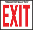 Hy-Ko EE-3 Safety Sign, Exit, Red Legend, Vinyl, 10 in W x 12 in H Dimensions, Pack of 10