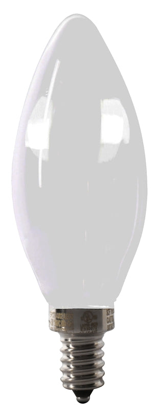 Feit Electric BPCTF60/950CA/FIL/2 LED Bulb, Decorative, 500 Lumens, 5.5 W, B10 Lamp, 60 W Equivalent, E12 Lamp Base, Pack of 6