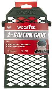 Wooster R008 Bucket Grid, 9 in L, 5 in W, Polypropylene, Green, For: 1 gal Metal Paint Can