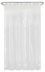 Zenna Home LPSMKKL Shower Stall Liner, 78 in L, 54 in W, PEVA, Clear