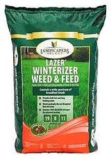 Landscapers Select LAZER 902732 Weed and Feed Lawn Winterizer Fertilizer, 16 lb Bag, Granular, 19-0-11 N-P-K Ratio