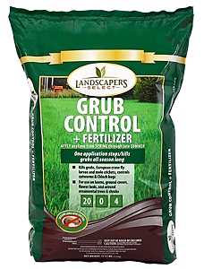 Landscapers Select 902735 Grub Control Fertilizer Bag, Granular, 20-0-4 N-P-K Ratio