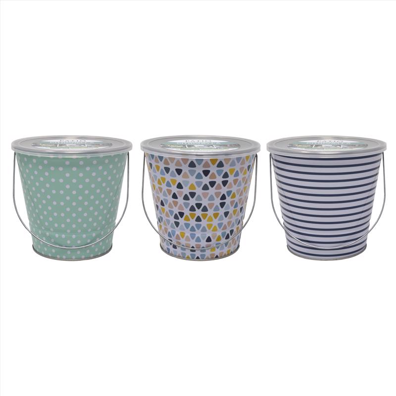 Patio Essentials Citronella Bucket Candle For Mosquitoes/Other Flying Insects 18 oz, Pack of 6