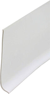 M-D 23944 Wall Base, 1/2 in Thick, White, 4 ft L, 4 in W, Vinyl, Pack of 18