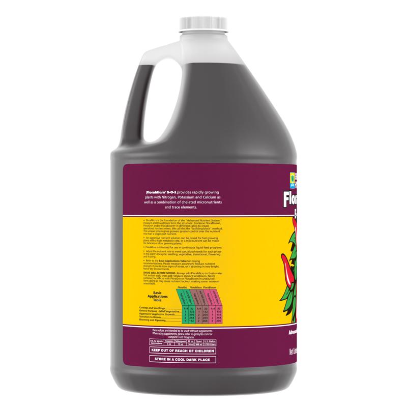 General Hydroponics Floramicro Liquid Nutrient System 1 gal