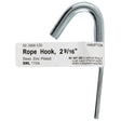 Hampton Small Zinc-Plated Silver Steel 2.5625 in. L Rope Binding Hook 175 lb 1 pk, Pack of 10