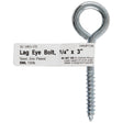 Hampton 1/4 in. X 3 in. L Zinc-Plated Steel Lag Thread Eyebolt, Pack of 10