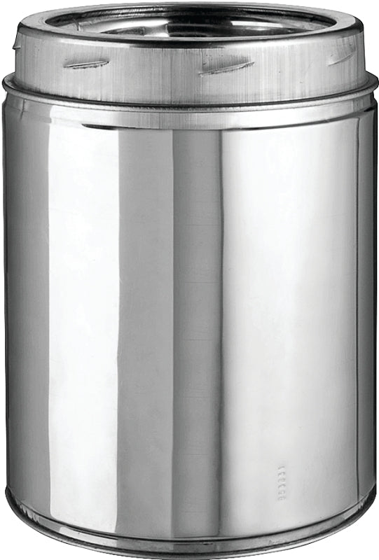 Selkirk 208006 Chimney Pipe, 10 in OD, 6 in L, Stainless Steel