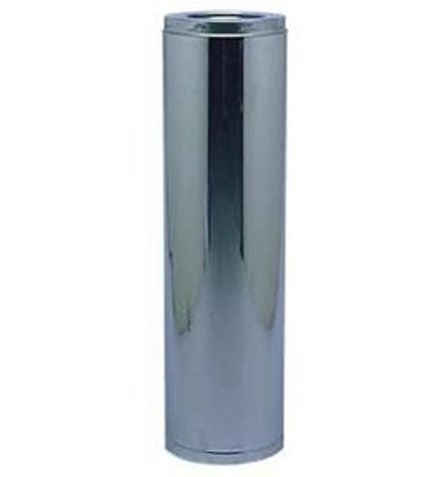 Selkirk SuperVent 2100 JM8S24 Chimney Pipe, 12 in OD, 24 in L, Stainless Steel