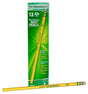 TICONDEROGA 13883 Pencil, Medium Hard Lead, Wood Barrel, Pack of 6