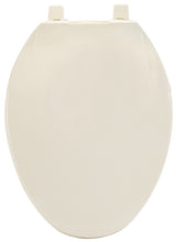 ProSource KJ-873A1-BN Toilet Seat, Elongated, Plastic, Bone, Plastic Hinge