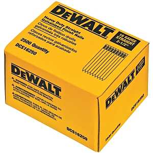 DEWALT DCS16150 Finish Nail, Glue Collation, 1-1/2 in L, 16 Gauge, Suitable for: DWFP71917 Pneumatic Nailer