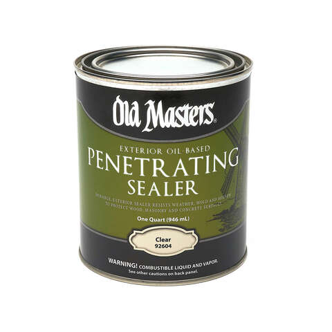 Old Masters Clear Oil-Based Penetrating Sealer 1 qt, Pack of 4