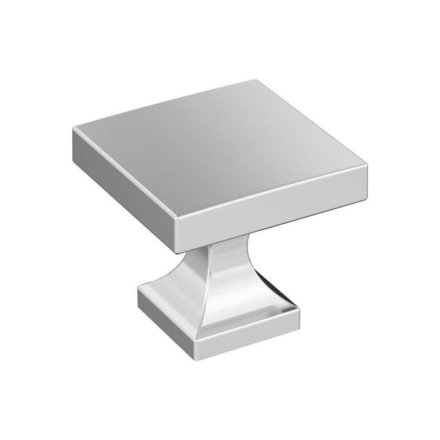 Amerock Pedestal Series BP3702426 Cabinet Knob, 1 in Projection, Zinc, Polished Chrome