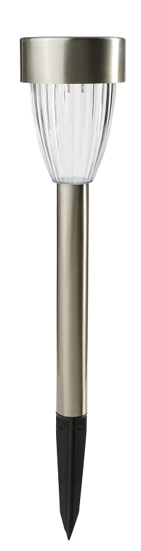 Boston Harbor 27089 Solar Stake Light, Ni-MH Battery, AA Battery, 1-Lamp, LED Lamp, Metal/Plastic Fixture, Pack of 12