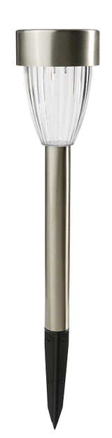 Boston Harbor 27089 Solar Stake Light, Ni-MH Battery, AA Battery, 1-Lamp, LED Lamp, Metal/Plastic Fixture, Pack of 12