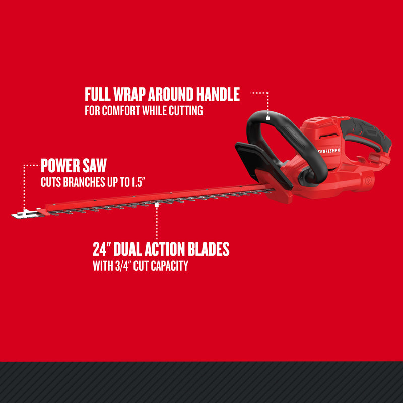 Craftsman CMEHTS8022 22 in. Electric Hedge Trimmer Tool Only