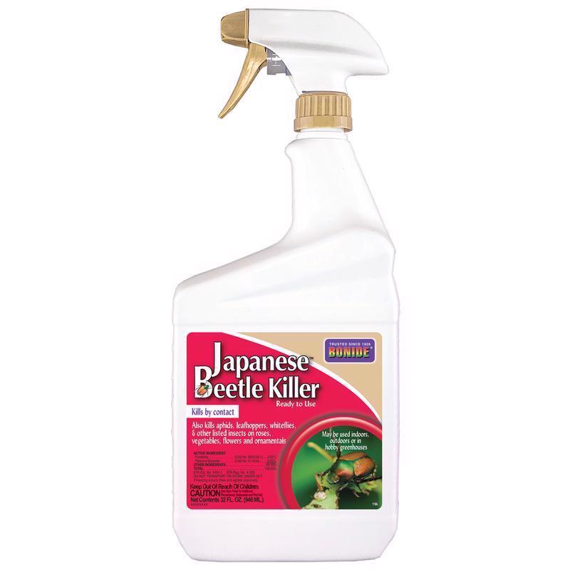 Bonide 196 Japanese Beetle Killer, Liquid, Spray Application, 1 qt Spray Bottle