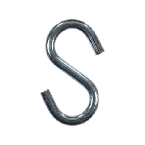 Ace Small Zinc-Plated Silver Steel 3-1/4 in. L S-Hook 240 lb 2 pk, Pack of 5