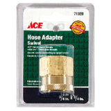 Ace 3/4 in. FHT x 3/4 in. FPT in. Brass Threaded Female Hose Adapter, Pack of 5