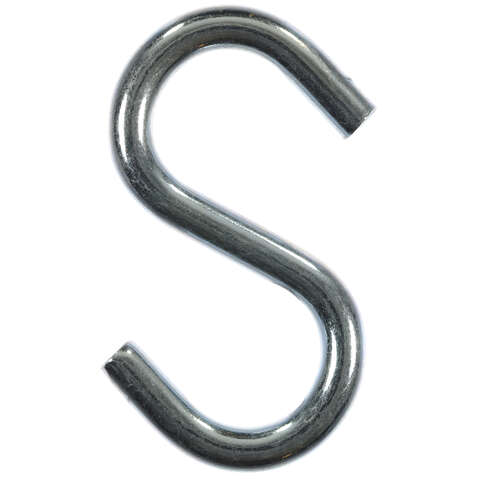 Ace Small Zinc-Plated Silver Steel 2.75 in. L S-Hook 160 lb 2 pk, Pack of 5