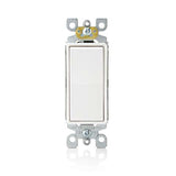 Leviton 15 amps 3-Way Antimicrobial Treated Rocker AC Quiet Switch White 1 pk