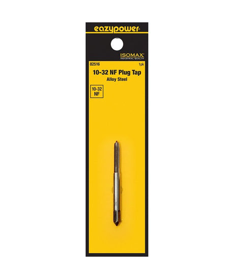 Isomax 82516 Machine Screw Tap, #10-32 Thread, NF Thread, Plug Chamfer, Tungsten Steel