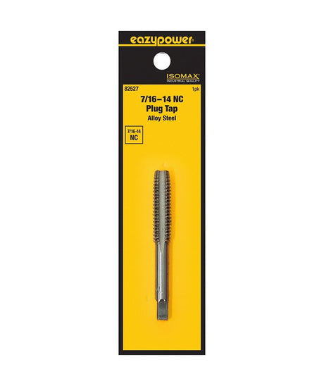 Isomax 82527 Fractional Tap, 7/16-14 Thread, NC Thread, Plug Chamfer, Tungsten Steel