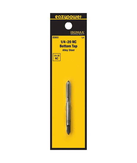 Isomax 82602 Fractional Tap, 1/4-20 Thread, NC Thread, Bottom Chamfer, Tungsten Steel