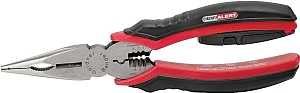 Gardner Bender Circuit Alert Series GPT-80 Nose Plier, 8 in OAL, 2-1/4 in Jaw Opening, Black/Red Handle, Comfort-Grip Handle