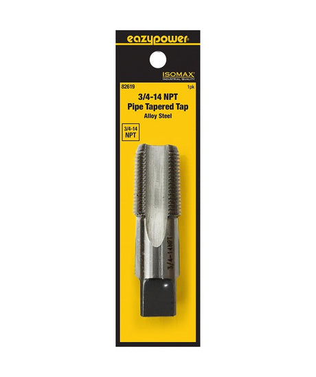 Isomax 82619 Pipe Tap, 3/4-14 Thread, NPT Thread, Taper Point, Tungsten Steel