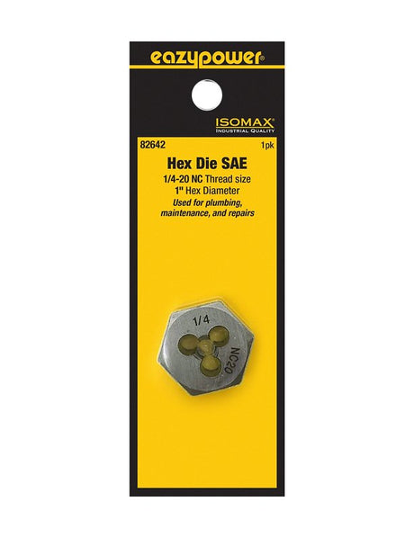 Isomax 82642 Fractional Die, 1/4-20 Thread, NC Thread