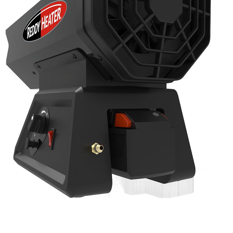 Reddy Heater RFG60DC Forced Air Heater, 20 lb Fuel Tank, Liquid Propane, 60,000 Btu BTU, 1500 sq-ft Heating Area