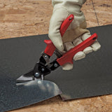 Malco Max2000 Series M2006 Aviation Snip, 10 in OAL, 1-1/4 in L Cut, Left, Offset Cut, Hardened Alloy Blade, Red Handle