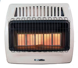 Kozy World KWN521 Infrared Vent-Free Heater, 28.15 in W, 24.41 in H, 30,000 Btu Heating, Natural Gas, Beige