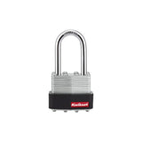 Kwikset 90260-105 Padlock, Keyed Different Key, 0.24 in Dia Shackle, 1-1/2 in H Shackle, Steel Shackle, 1-9/16 in W Body