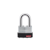 Kwikset 90260-146 Padlock, Keyed Alike Key, 0.37 in Dia Shackle, 1-1/2 in H Shackle, Hardened Steel Shackle, Steel Body