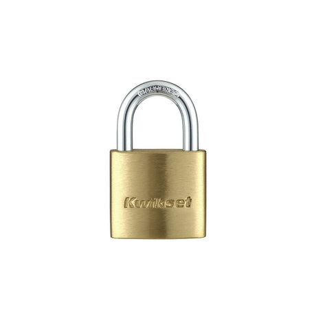 Kwikset 90260-300 Padlock, Keyed Different Key, 0.19 in Dia Shackle, 5/8 in H Shackle, Hardened Steel Shackle