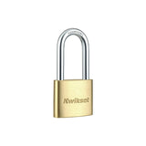 Kwikset 90260-325 Padlock, Keyed Alike Key, 0.24 in Dia Shackle, 1-9/16 in H Shackle, Steel Shackle, Brass Body, Satin