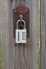 Kwikset 90260-460 Padlock, No Key, 0.24 in Dia Shackle, 1-3/16 in H Shackle, Steel Shackle, Aluminum Body