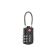 Kwikset 90260-720 TSA Cable Luggage Lock, TSA Accepted, No Key , 0.11 in Dia Shackle, 1-1/2 in H Shackle