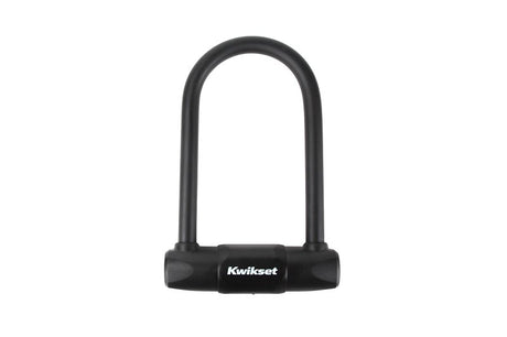 Kwikset 90260-940 Bicycle U-Lock, Keyed Different Key, 0.62 in Dia Shackle, ABS/PVS/Steel Shackle, Steel Body